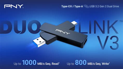 PNY Unveils New DUO LINK™ V3 USB 3.2 Gen 2 Type-C ® OTG Flash Drive ...