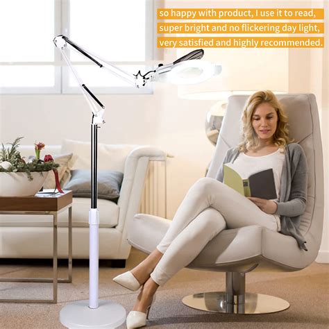 LED Magnifying Floor Lamp, Kirkas 2-in-1 Magnifying Glass with Light ...