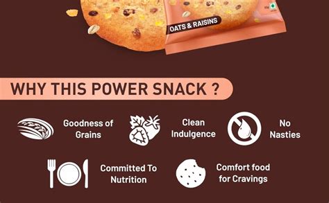 RiteBite Max Protein Oats & Raisins Cookies with 10g Protein, 4g Fiber ...