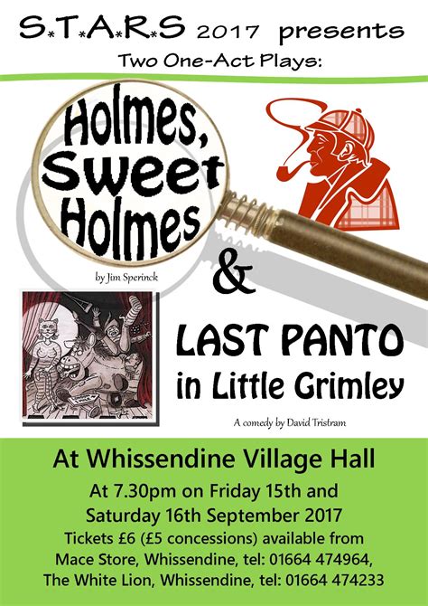 STARS presents two one-act plays – Whissendine, Rutland