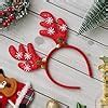 Buy eCraftIndia Christmas Glitter Reindeer Antlers Headband - Deer Horn ...