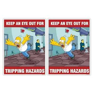 Prosign Tripping hazards Poster, UV Printing On 3mm Foamsheet, 12 X 18 ...