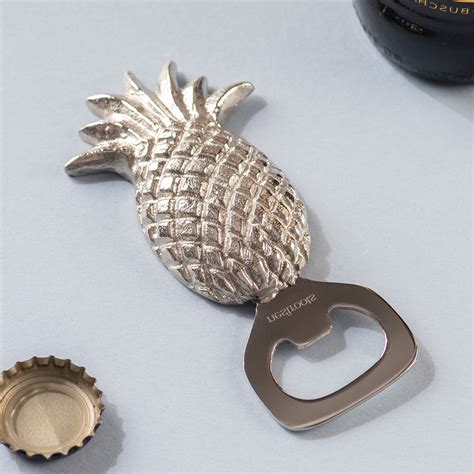 The Pineapple Bottle Opener Glossy Silver – Nestroots