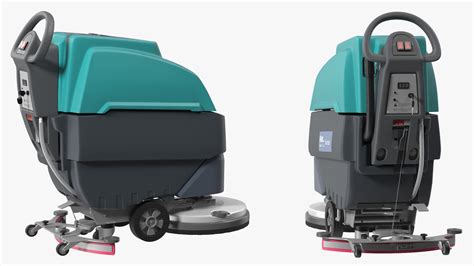 Professional Floor Cleaning Machine Turquoise 3D - TurboSquid 2223900