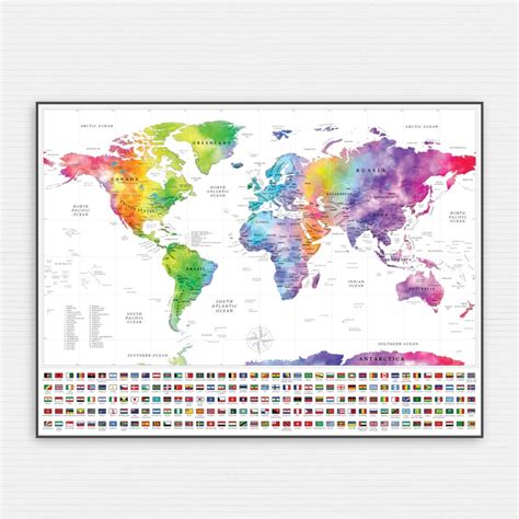World Map Poster 的图像结果