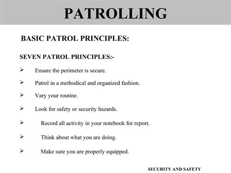 PATROLLING | PPT