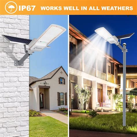 Buy 200W Solar Outdoor Street Lights ,18000 Lumens Dusk to Dawn Solar ...
