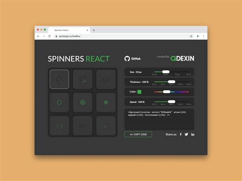 Spinners React - SVG and CSS Spinners for React - Prototypr.io ...