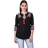 SCION Women's Beautiful Designer Green Cotton slub top for Women ...