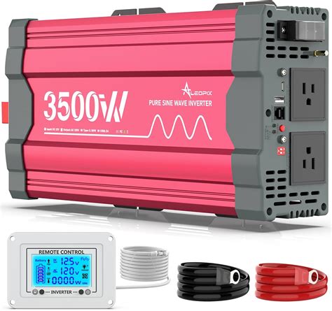 Amazon.com: 3500 Watt Pure Sine Wave Power Inverter 12V DC to 110V 120V ...