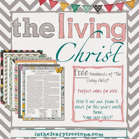 Free printable version of the living christ, Download Free printable ...