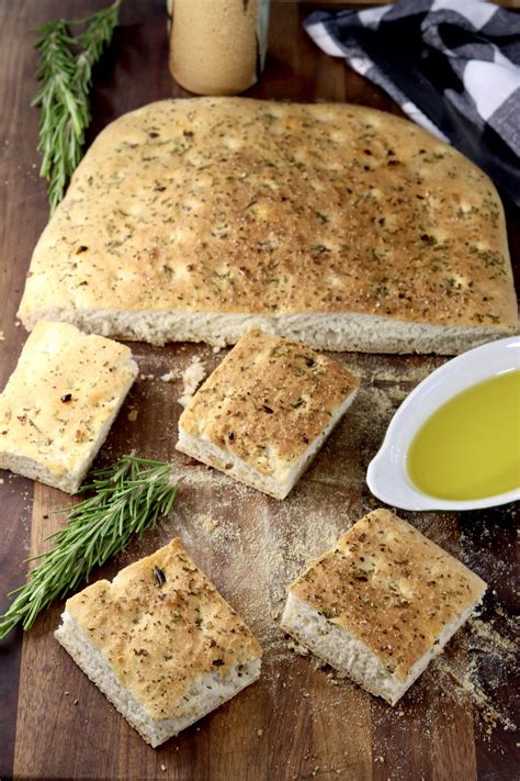 Rosemary Focaccia Bread {Quick Recipe} - Miss in the Kitchen