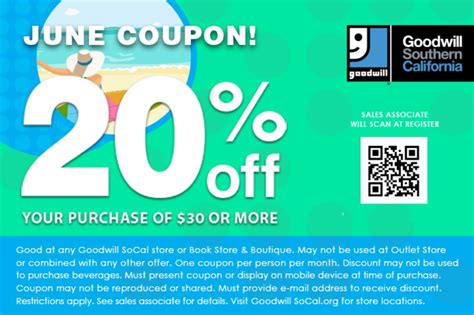 Goodwill 20 OFF Coupon, Arizona 20 OFF & Facebook Coupon