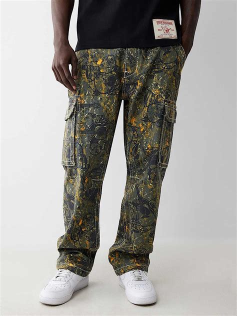 True Religion Men Multi Oversize Fit Printed Trouser – Trouser for Men ...