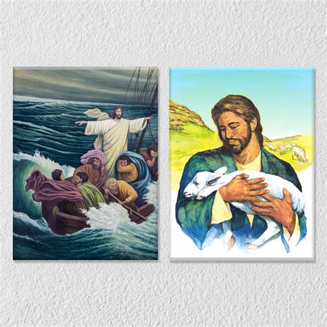 Jesus Christ Wall Art, Set Of 2 – Myindianthings