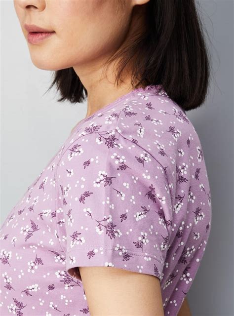 Buy Women Floral Printed Pintuck Nightgown Online at just Rs. 749.0 ...