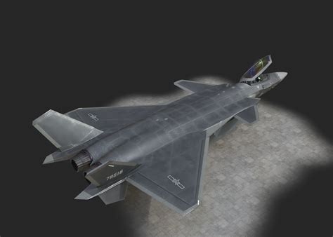 3D model J20 J-20 F-20 F20 China J20 stealth fighter VR / AR / low-poly ...