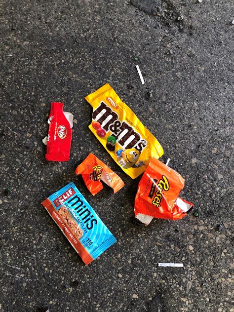 Candy Wrappers Trash