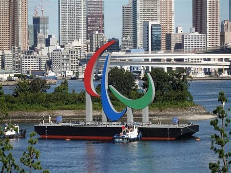 Paralympics: 'Three Agitos' symbol installed in Tokyo