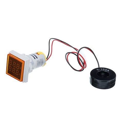 Microtail Direct AC Voltage/Current Meter LED Display Voltmeter-Ammeter ...