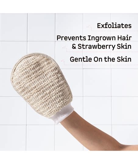 Exfoliating Bath Glove to Prevent Ingrown Hair & Strawberry Skin - 1 Pc ...