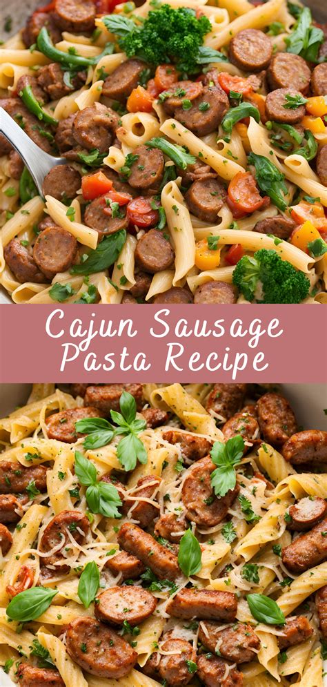 Cajun Sausage Pasta Recipe | Cheff Recipes