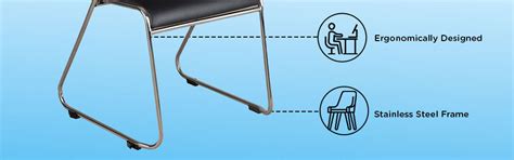 Buy Nilkamal Contract 01 with Arm Visitor Chair (Black) Online In India