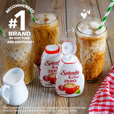 SPLENDA MONK FRUIT LIQUID gotas edulcorantes de cero calorías botella ...