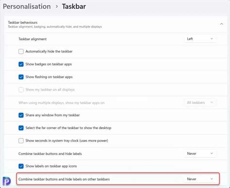 Image result for Combine Taskbar Buttons