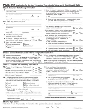 Illinois Standard Homestead Exemption for Veterans with Disabilities ...