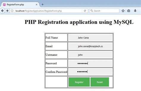 +Registration Form Using PHP and MySQL by Thapatechnial Using Session 的图像结果