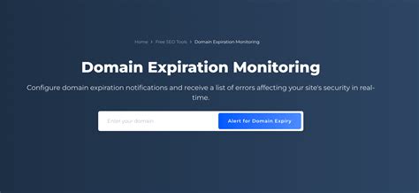 Domain Expiration Monitoring | Alerts for Domain Expiry