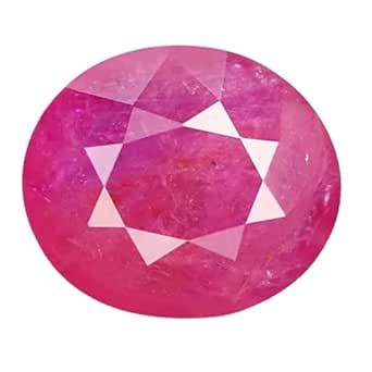 Astro Cart Ruby Stone Original Certified 7.25 Ratti Precious माणिक रतन ...