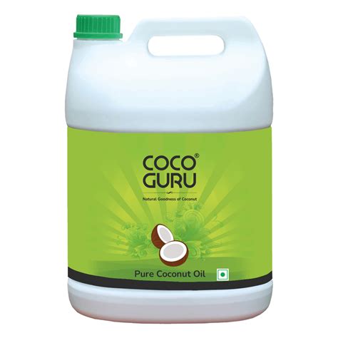 High Grade Coconut Oil in Jerry Can 5 kgs (5.5 Litres) – Cocoguru ...