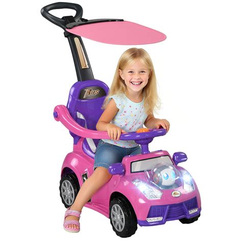 Qaba Push Car for Kids 1-3 Years, 3 in 1 Ride on Sliding Car, Foot to ...