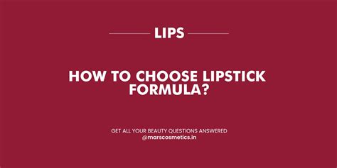 How to pick the perfect lipstick? – MARS Cosmetics