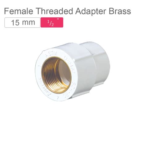 Supreme AquaGold uPVC Female Threaded Adpater F.T.A Brass 15mm SCH 80 ...