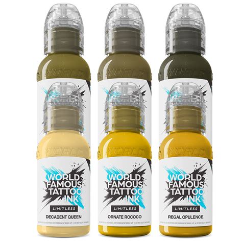 World Famous Limitless - Tattoo Ink - Jenna Kerr Baroque Set - 6 x 30 ...