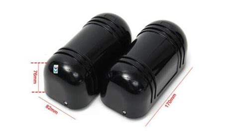 Combo-CN100 Dual Beam Sensor 100 Meter with Timer PCB, 12V Black Siren ...