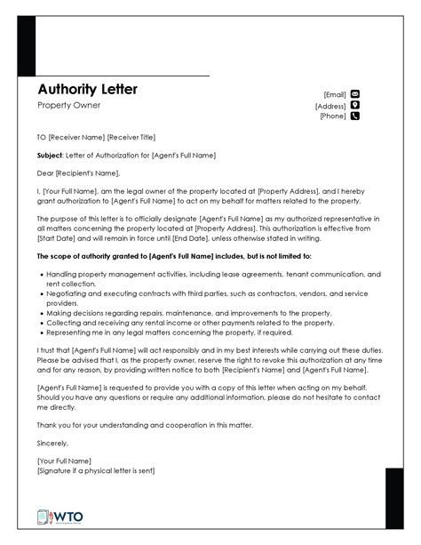 6 Authorization Letter Samples to Act on Behalf of Someone