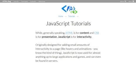 Free JavaScript Tutorials 的图像结果