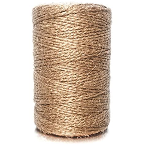 Jute Rope ââ‚¬â€œ Natural Jute Twine String 2 ply 400ft Thin Rope for ...
