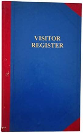 NIRMAL SONS Visitor Register 80 GSM Ledger Paper Canvas Bound Visitor ...