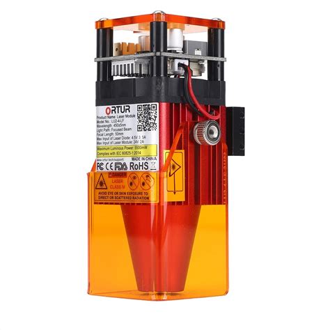 Buy ORTUR New Upgrade Laser Module LU2-4-LF 24V, Adjustable Focus PWM ...