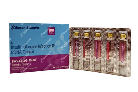 Basalog Refil 100 IU Cartridge 5 * 3 ML | Order Basalog Refil 100 IU ...