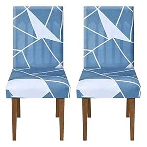 Kuber Industries Lining Printed Elastic Stretchable Polyster Chair ...