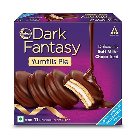 Sunfeast Dark Fantasy Yumfills Whoopie Pie, Chocolate Chip, 253g ...
