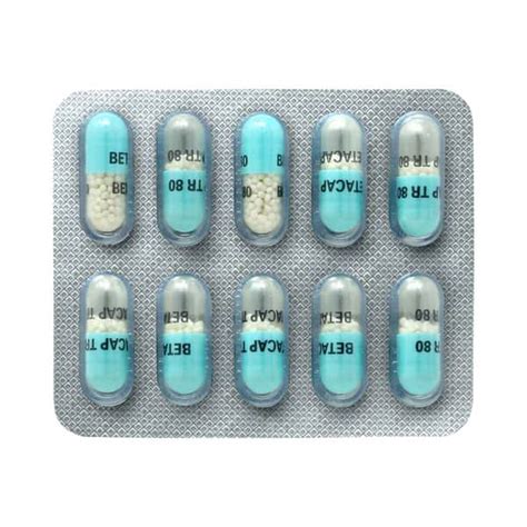 Betacap Tr 80 MG Capsule (10): Uses, Side Effects, Price & Dosage ...