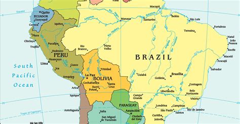South American States And Capitals