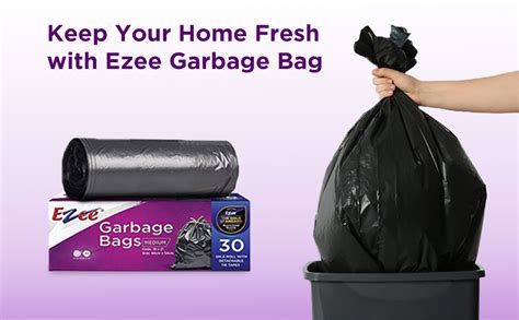 Ezee Live Life Ezee Way Garbage Bags for Dustbin/Trash Bag|30 count ...